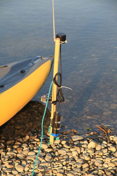 "Underwater GPS" on two transceivers